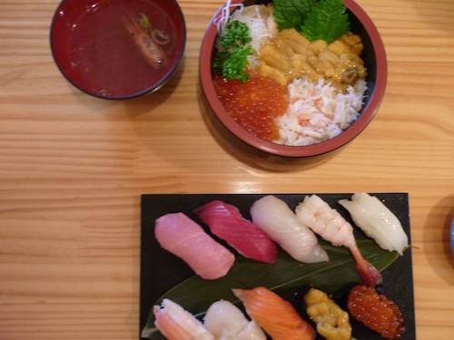 sushis à Otaru